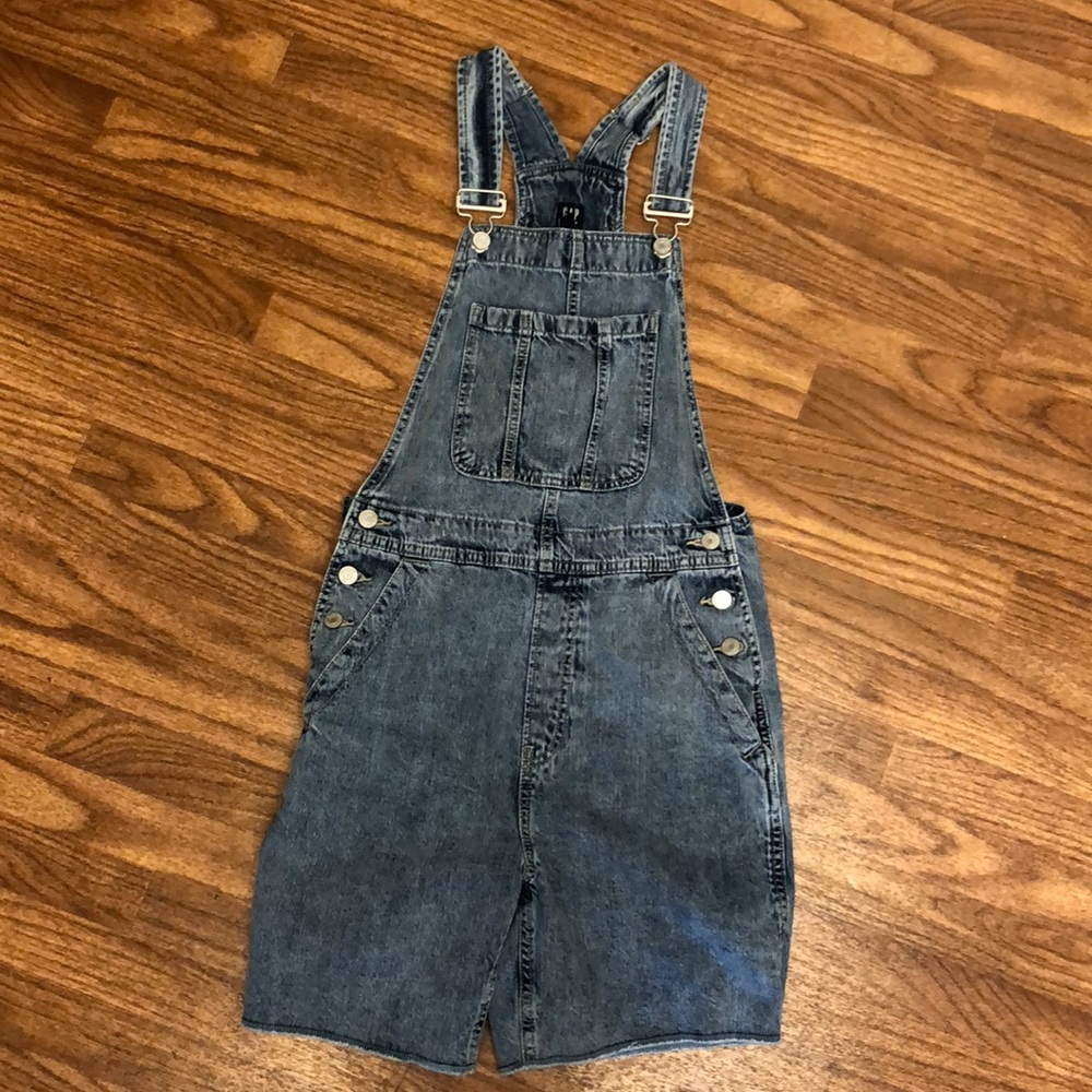 Gap Denim Overall Shorts